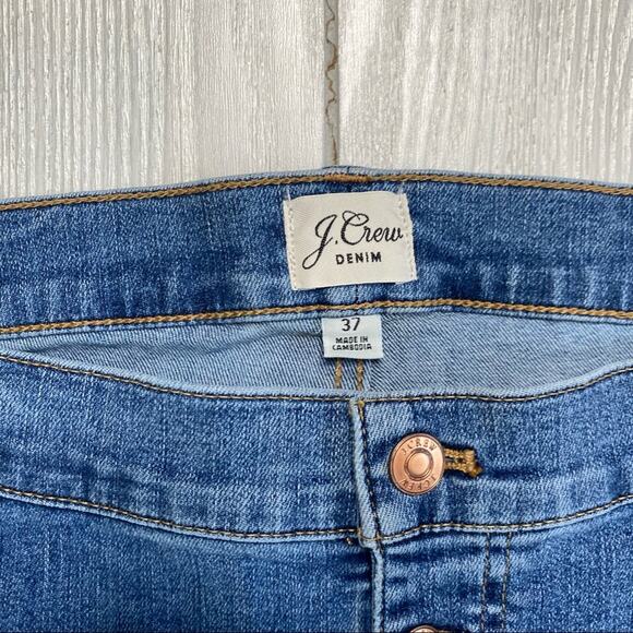 J. Crew Women's Denim 9 Inch Toothpick Button Fly Skinny Jeans Plus Size 37 - Picture 4 of 12